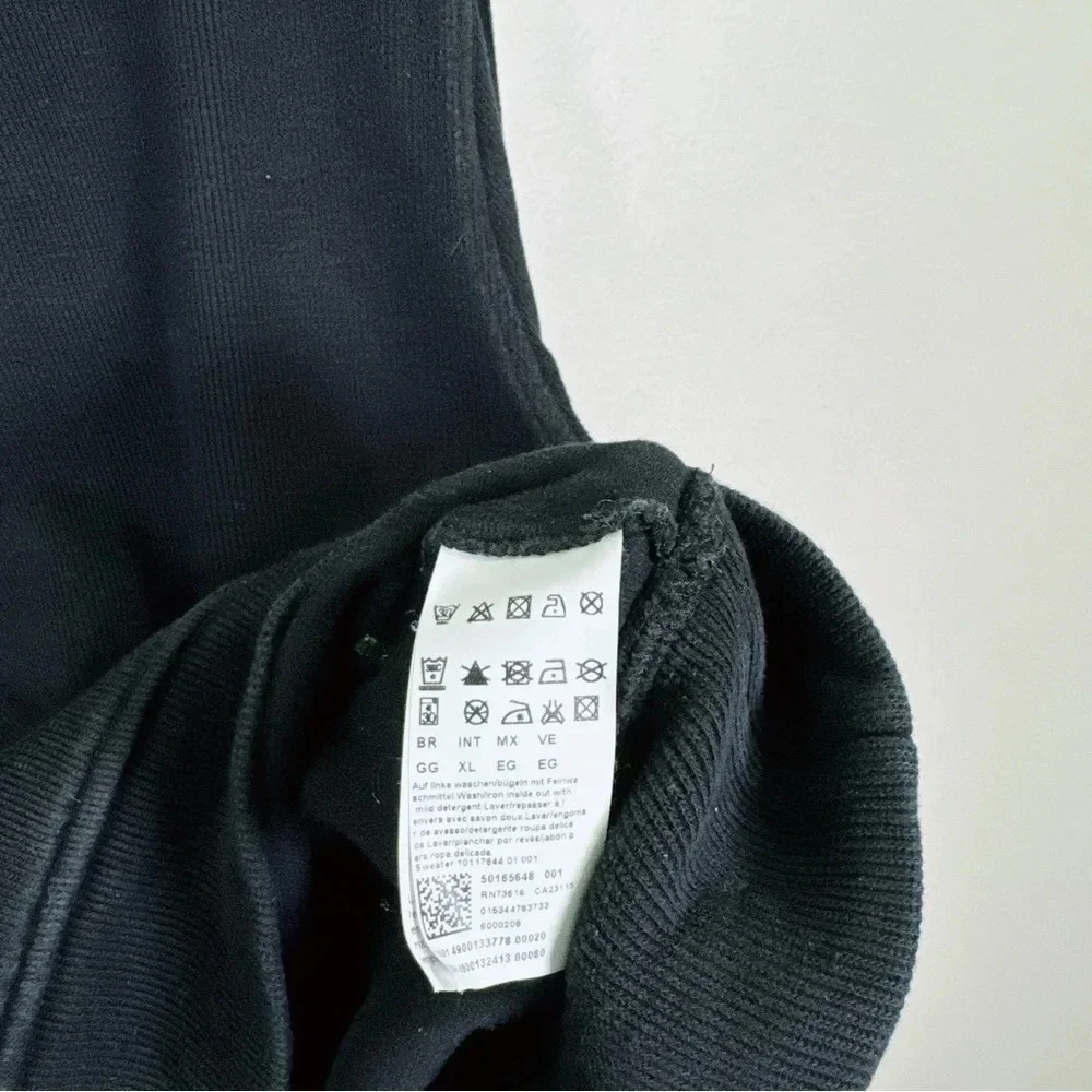 Hugo Boss Cotton Half Zip Ribbed Sweater